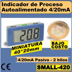 15b- Indicador 3´5 Digitos LCD. 4-20mA autoalimentado